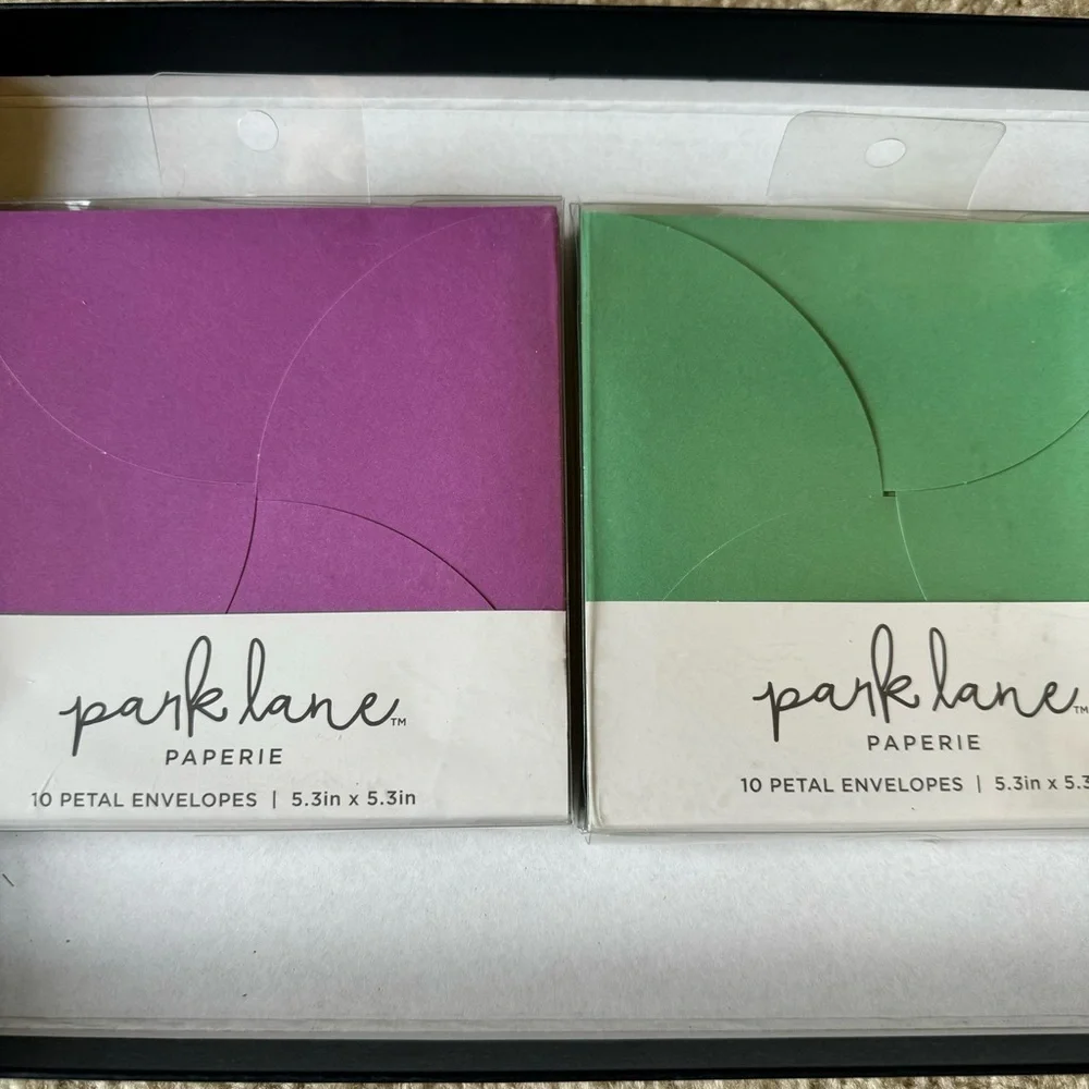 Assortment Packages Of Park Lane Card & Envelope Canvas Laser Cut Petal Lot